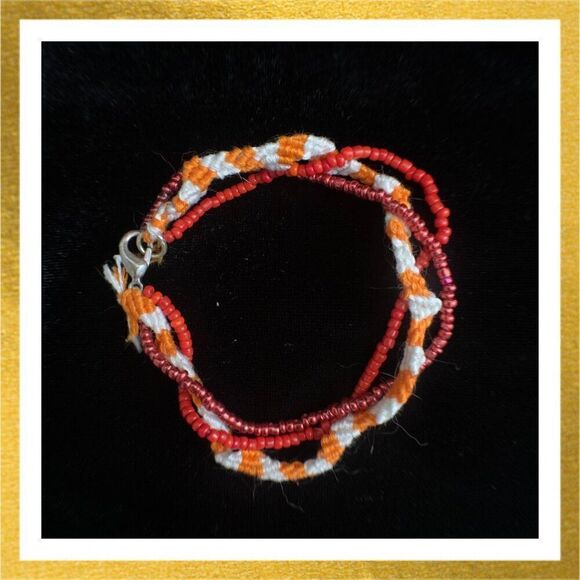 3/$20 Hand Crafted BEADED Multi-Strand WOVEN BRACELET - Picture 1 of 1